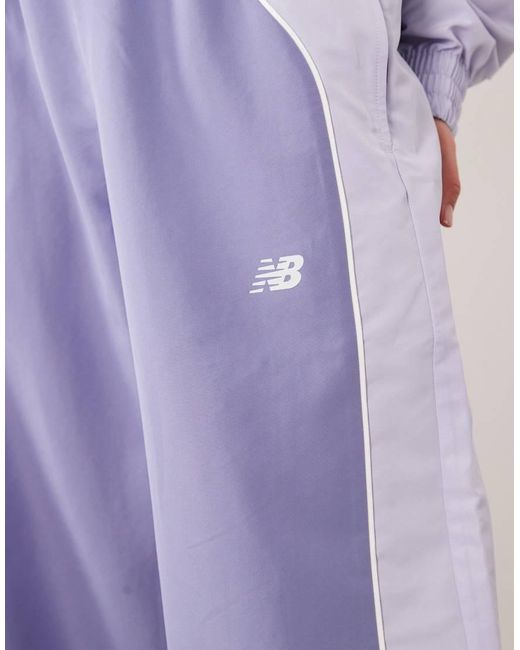 New Balance Purple Trackside Woven Pant