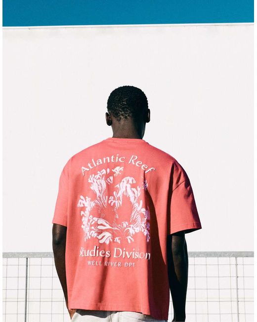 Pull&Bear Atlantic Reef in het Red voor heren