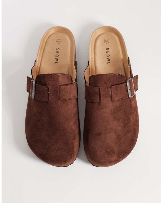 SEQWL Brown Soda Clogs for men