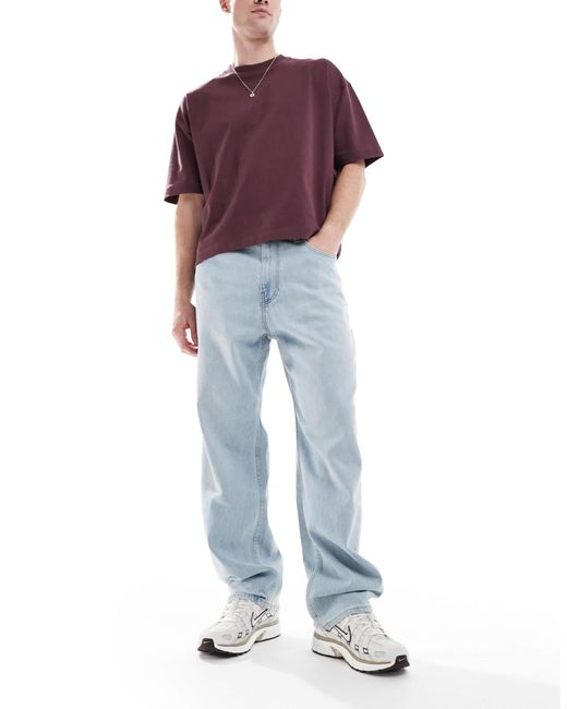 Hollister Blue baggy 5 Pocket Jean for men