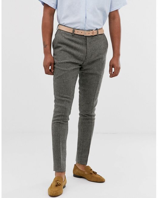 mens skinny smart pants