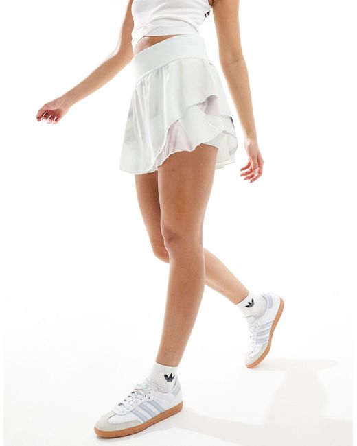 Adidas Originals White Adidas Tennis Aeroready Pro Print Skirt