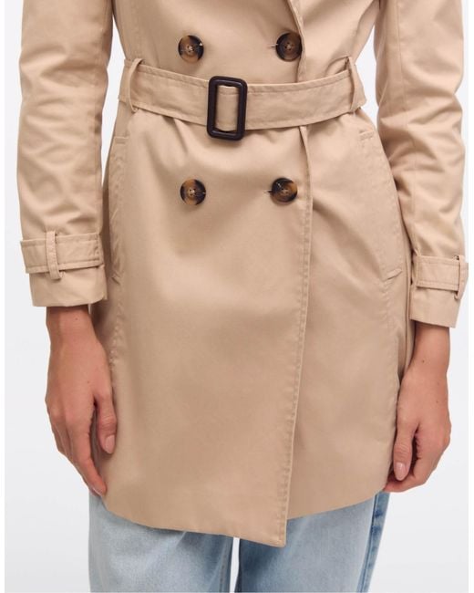 Stradivarius Blue – kurzer trenchcoat
