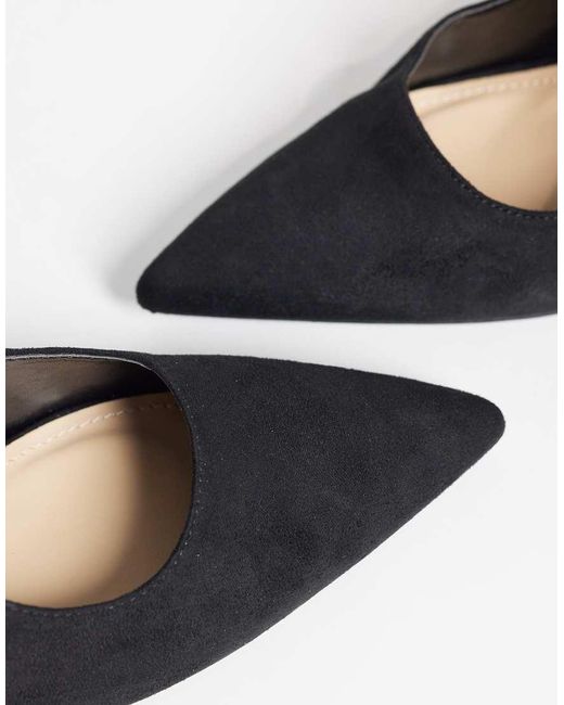 SEQWL Black Hogan Sling Back Block Heeled Sandals