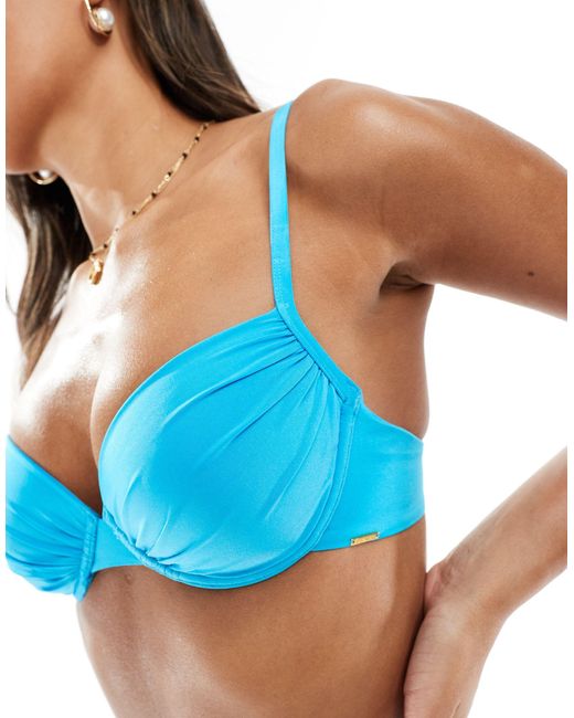 Boux Avenue Blue Aruba Balconette Bikini Top