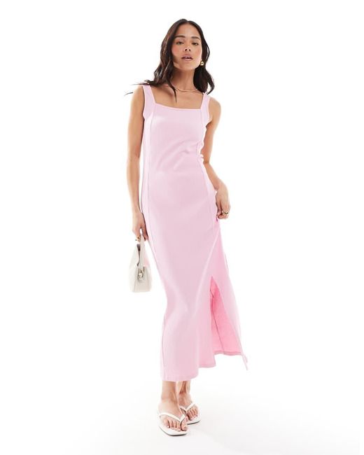 french connection pink dress Women's Women's Whisper Light Dress, Ruffle Lavender Frost, 10 : Clothing, Shoes & Jewelry Crafted from smooth twill fabric French Connection Holland Slvlss Midi