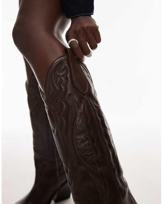 Bronx Black New-kole Western Knee Boots