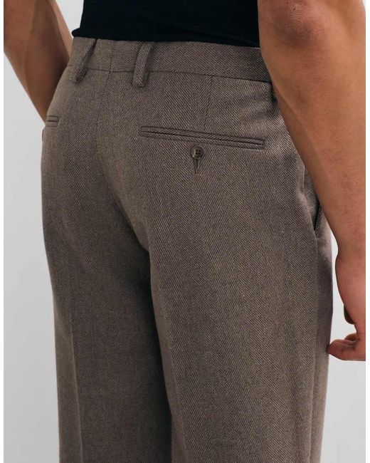 ASOS Gray Slim Suit Pants for men