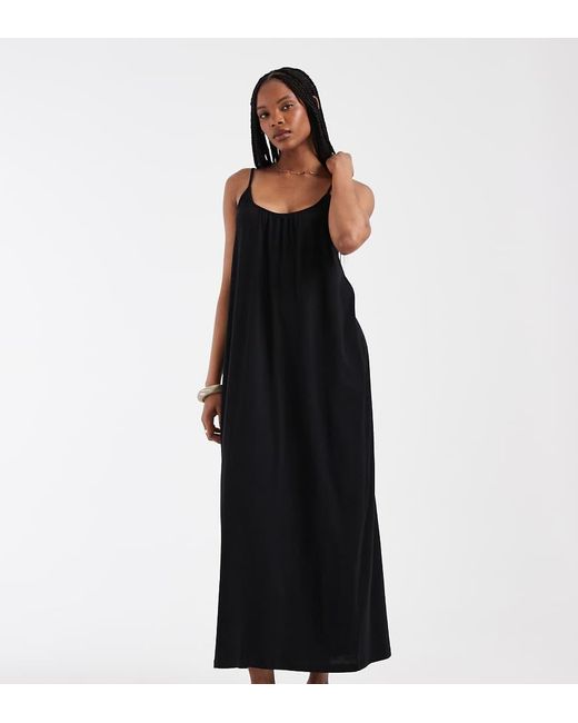 Vero Moda Black Chuck On Cami Maxi Dress