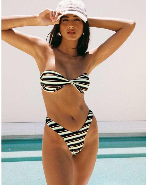 Princess Polly Blue Tamrali High Waisted Bikini Bottom Co-ord