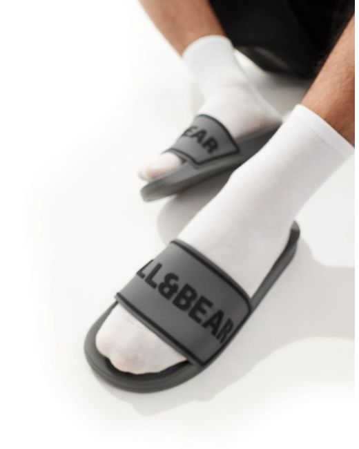 Pull&Bear Black Slider for men