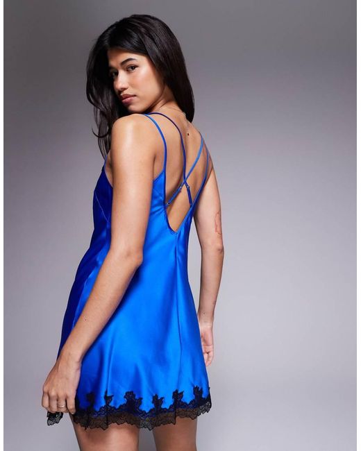 Chemise De Nuit Ann Summers Bleu Foncé Pailleté - Taille S, Idéale Pour L'été