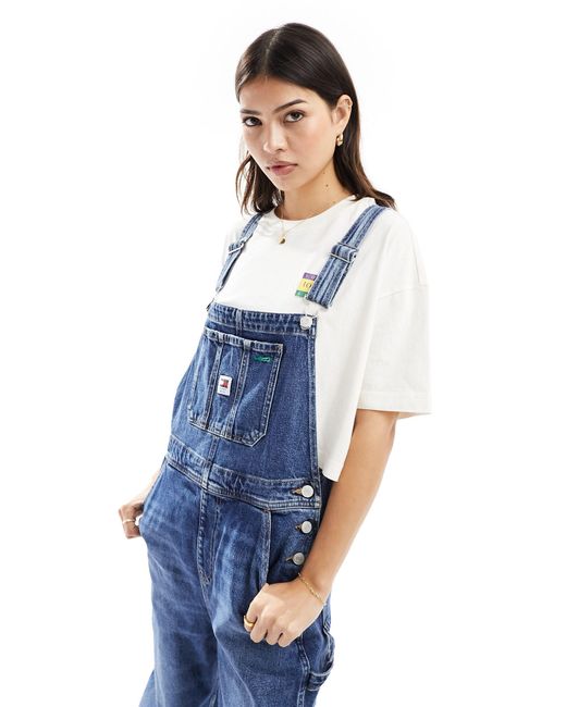 Tommy Hilfiger Blue Daisy Dungarees