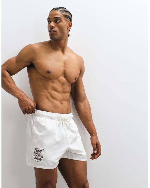ASOS White Swim Shorts for men