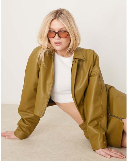 ASOS Natural Square Sunglasses