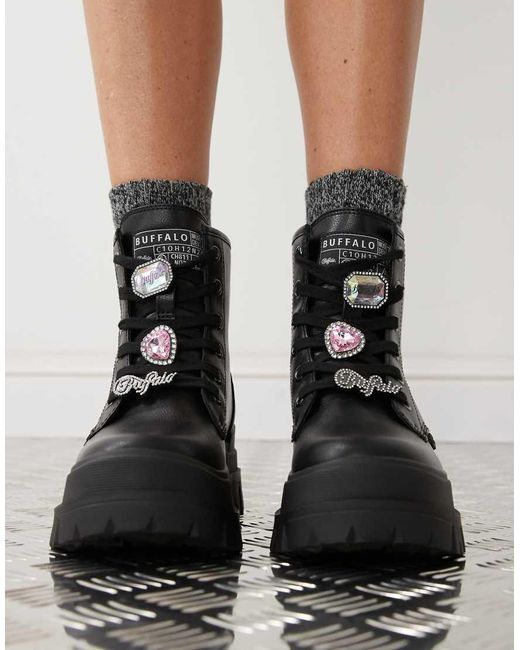 Buffalo White Aspha Rld Ice Boots
