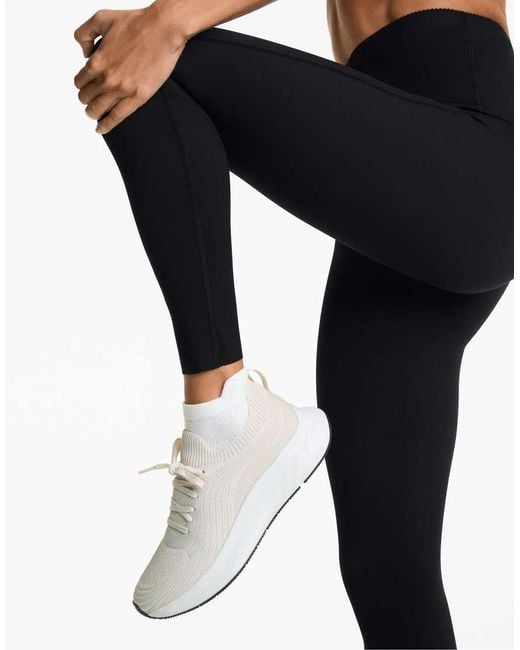 Oysho White 3 Pairs Of Cotton Blend Sports Sneaker Socks With Heel Tab