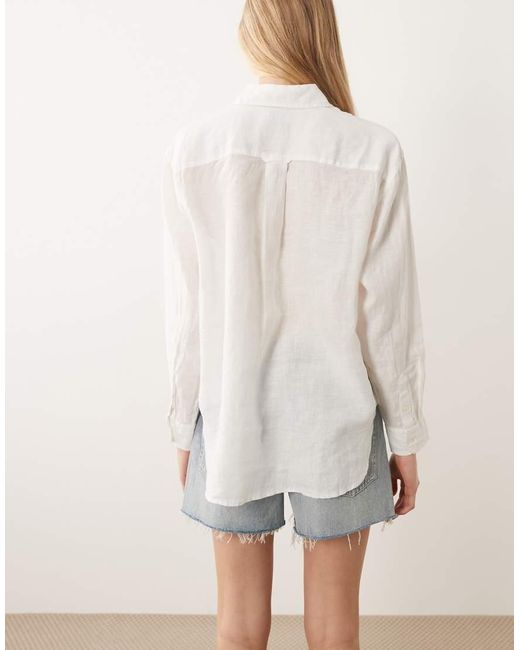 Polo Ralph Lauren White Linen Sport Shirt