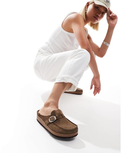 Birkenstock White – buckley – mules