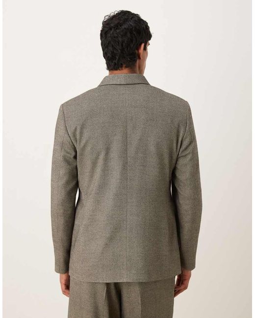 ASOS Gray Oversized Suit Jacket for men