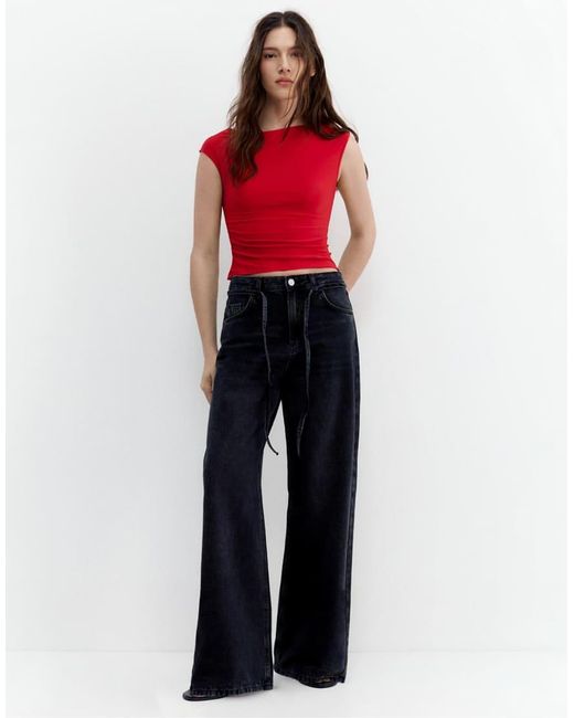 Pull&Bear Gathered Asymmetric Top