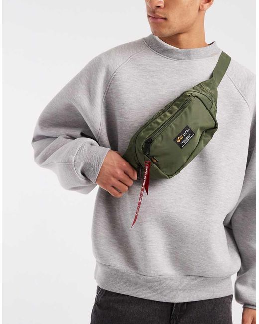 Marsupio di Alpha Industries in Gray da Uomo