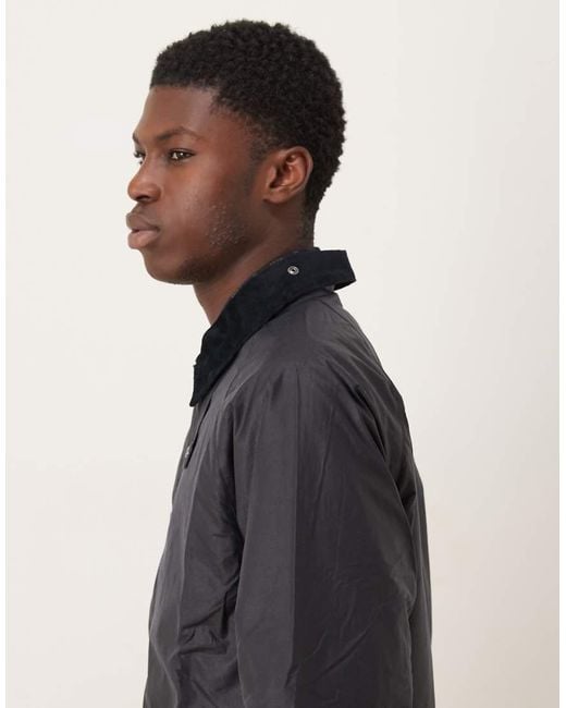Barbour Blue Modern Bedale Wax Jacket for men
