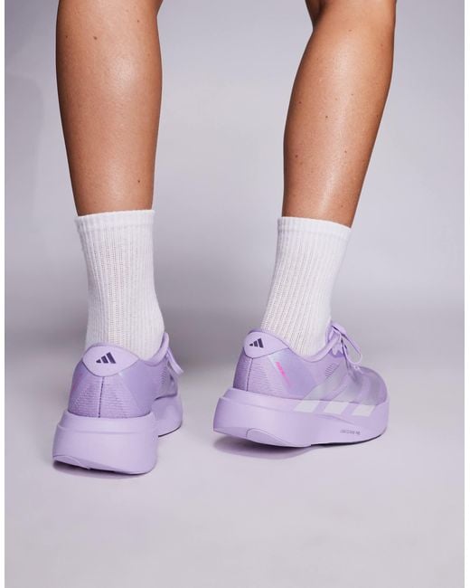 Adidas running - adizero evo sl - baskets - et argenté Adidas Originals en coloris Purple