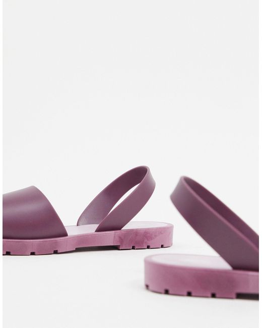 jelly flat sandals