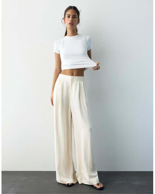 Pull&Bear White – elegante hose