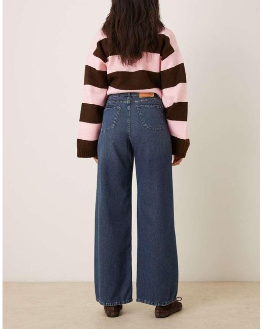 JJXX Blue Tokyo High Waisted Wide Leg Jeans