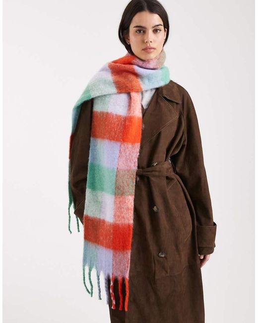 Pieces Red Medium Super Soft Tassle Scarf