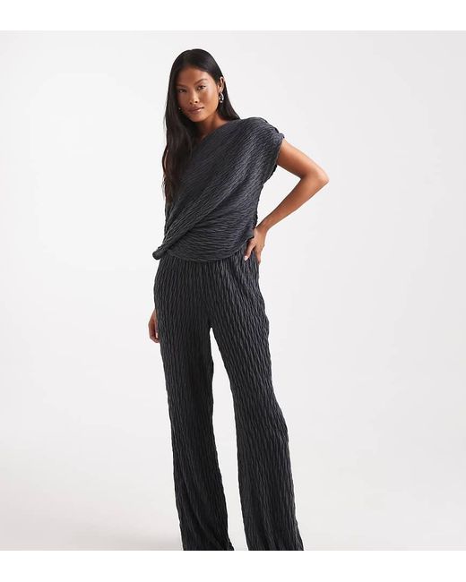 Vero Moda Blue Jersey Wide Leg Pants