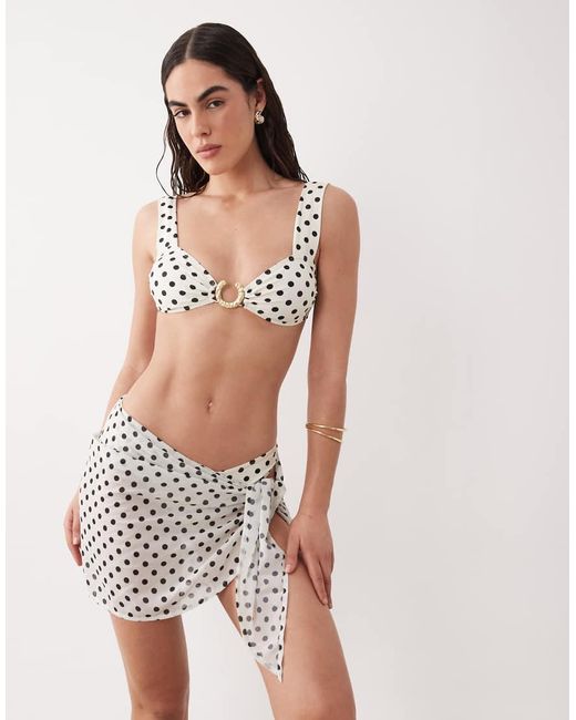 Aray Pink Polka Dot Mini Sarong