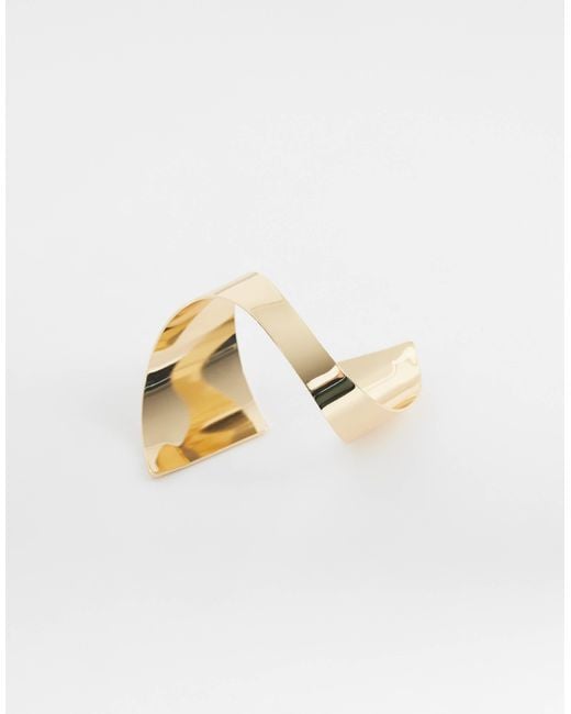 ASOS Metallic Large Wrap-around Cuff Bangle
