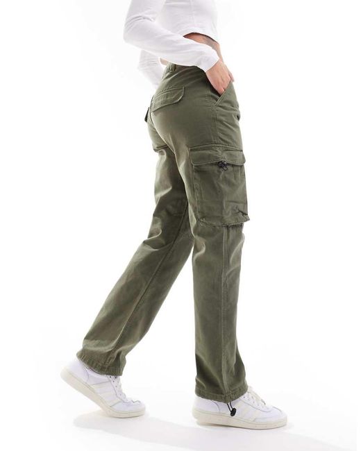 Pimkie Green Straight Leg Cargo Trousers