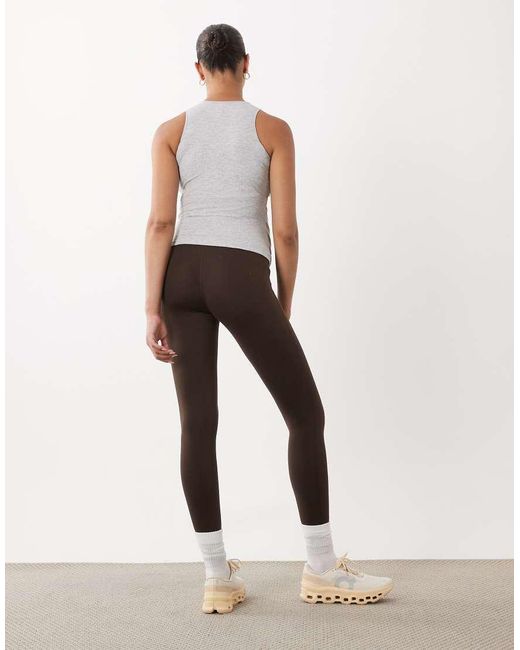 4505 Brown Maternity Icon Soft Touch High Waist Yoga Legging