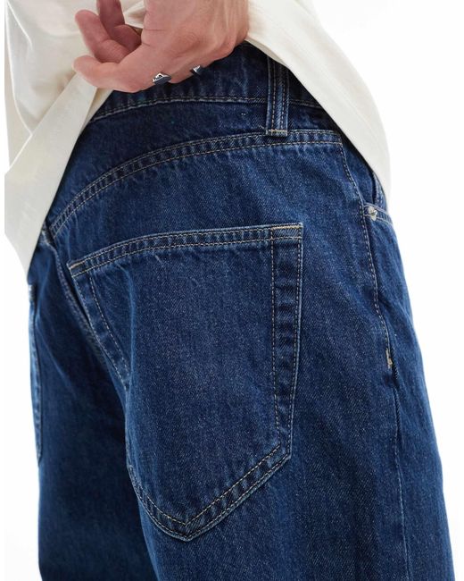 Only & Sons Blue Tye Loose Tapered Fit Jeans for men