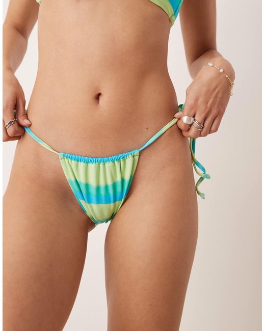 Dippin' Daisy's Blue Dippin Daisys Tie Side Bikini Bottom