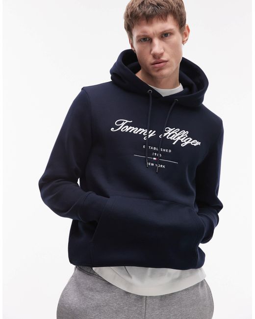 Tommy Hilfiger – kapuzenpullover in Blue für Herren