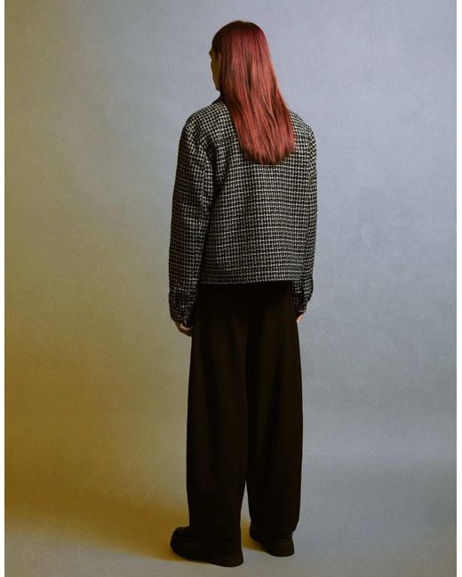 Veste courte en chenille Bershka pour homme en coloris Brown