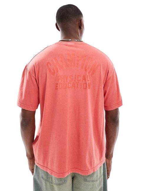 Champion Red Time Capsule Short Sleeve T-shirt for men