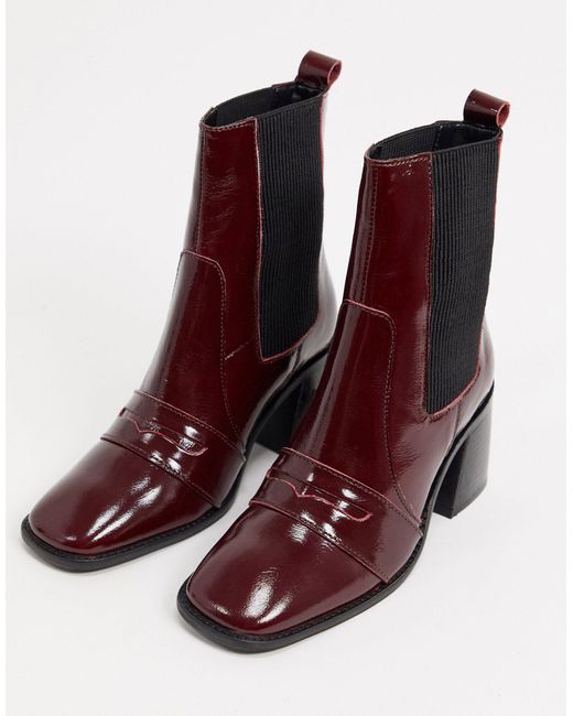 asos red boots