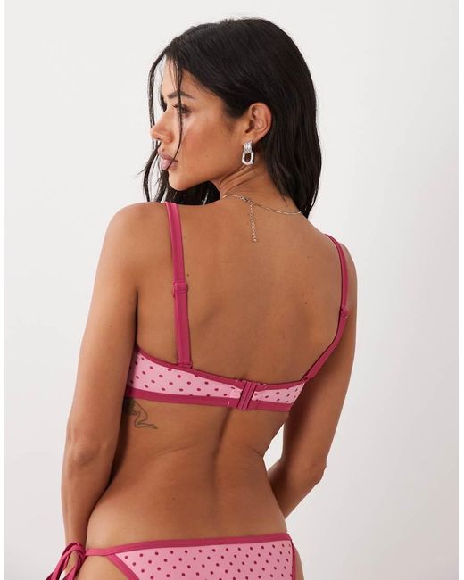 Peek & Beau Red Bandeau Bikini Top