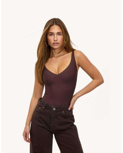 Loavies Brown Moonlight Mood Fitted Bodysuit