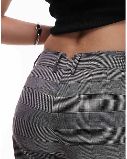 ASOS Ruimvallende Elegante Pantalon Met Hoge Taille En Rechte Pijpen in het White