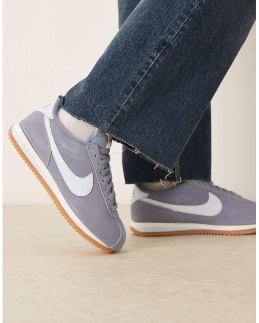Nike Blue Cortez Suede Trainers