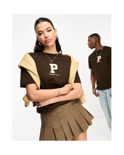 Polo Ralph Lauren Black X Asos Exclusive Collab T-shirt With Central Logo