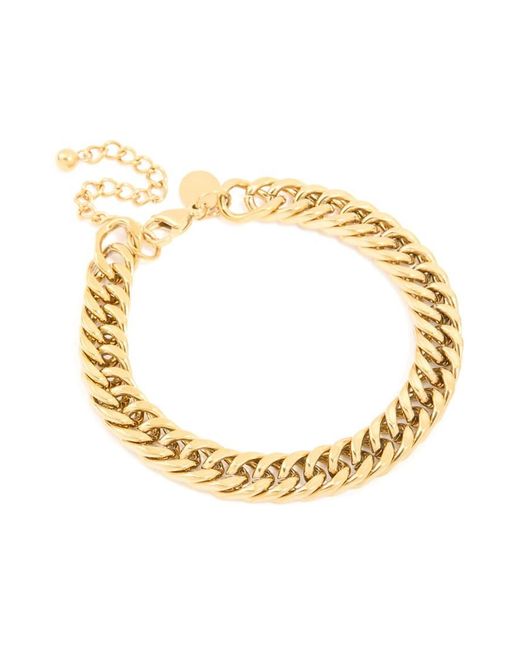 Lovisa Metallic Waterproof Plated Stainless Steel Large Miami Cuban Link Bracelet for men