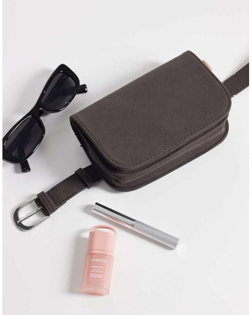 JJXX White Faux Suede Belt Bag